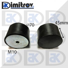 Антивибрационен тампон M10 х Ø 70 х 45 mm